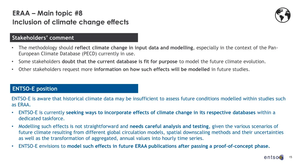 eraa main topic 8 inclusion of climate change