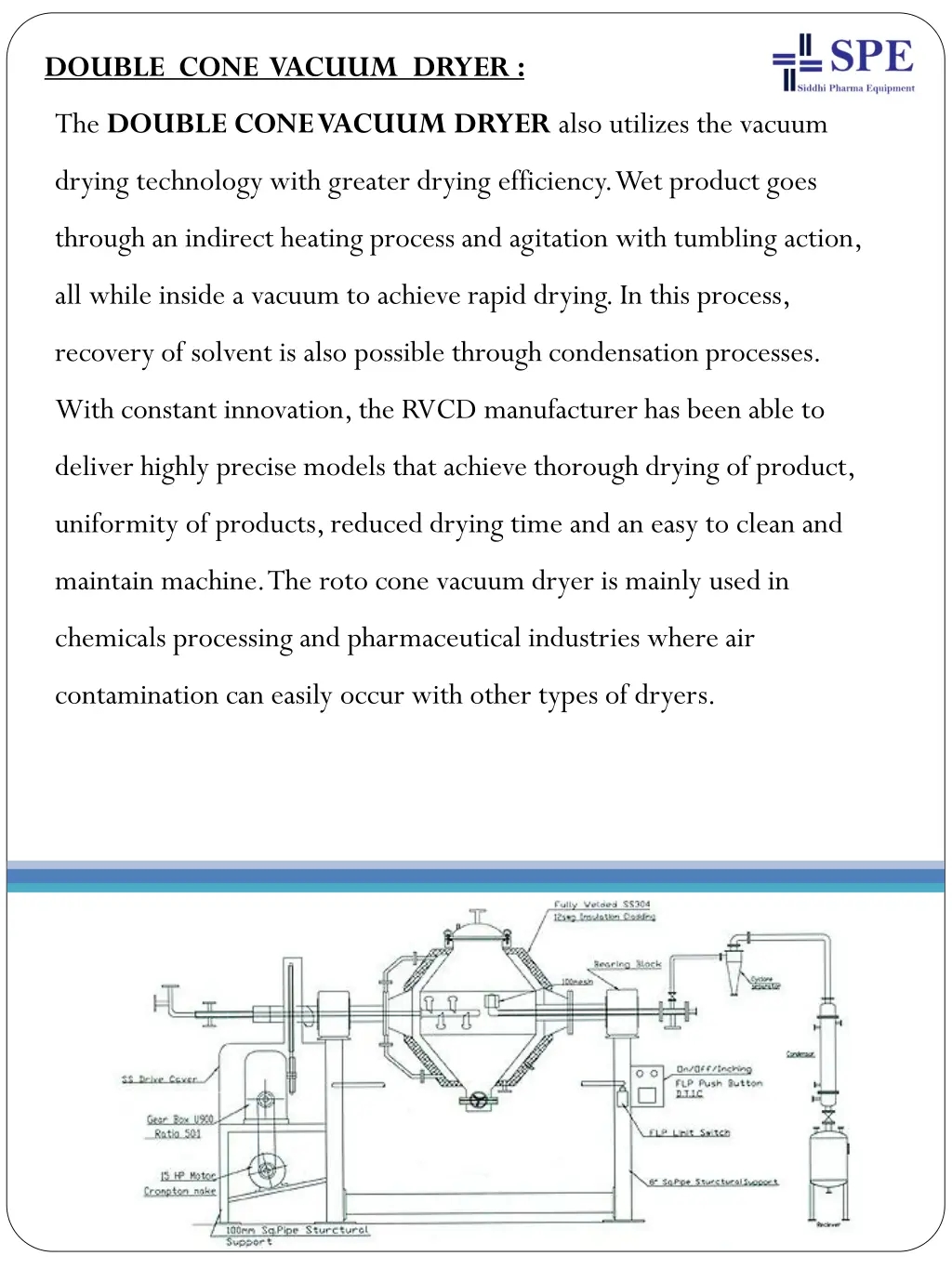 double cone vacuum dryer