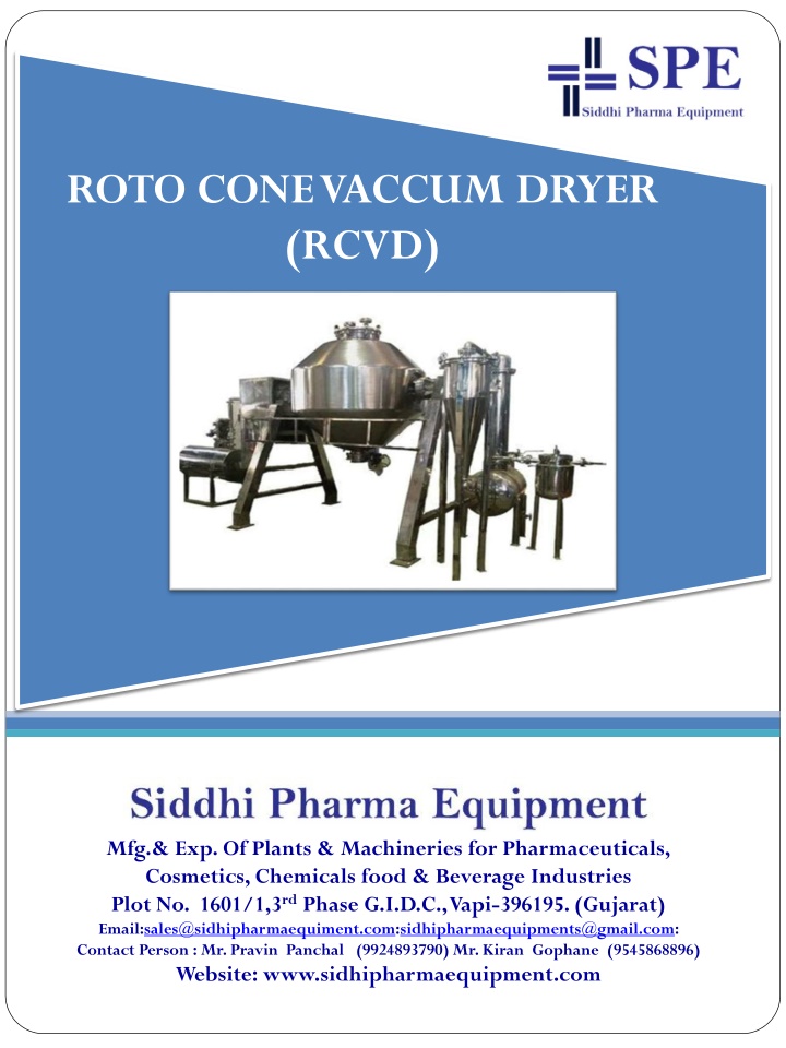 roto cone vaccum dryer rcvd