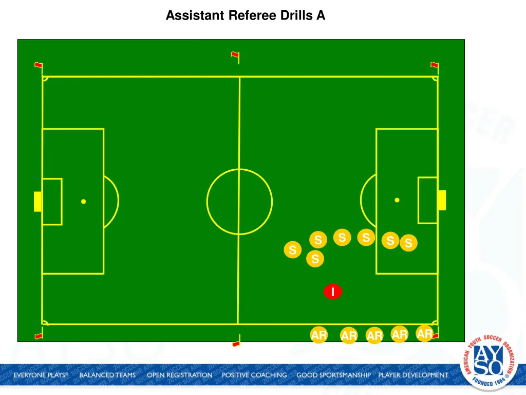 assistant referee drills a