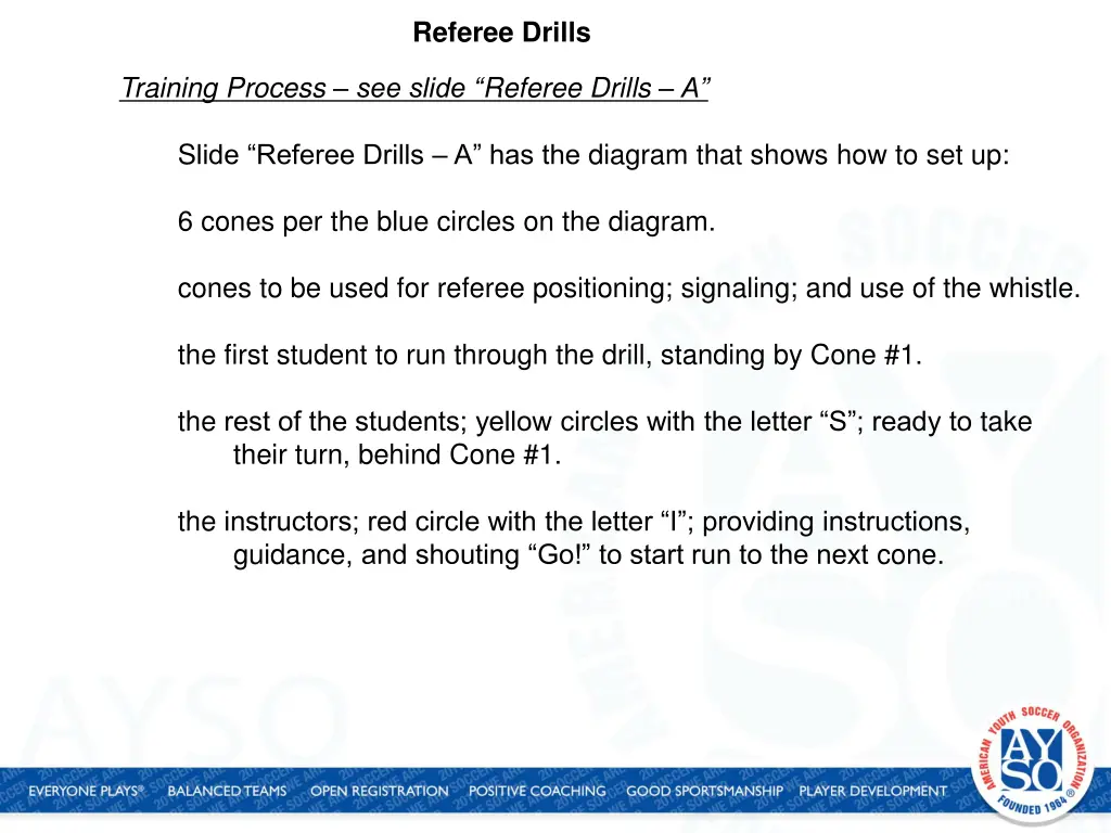 referee drills