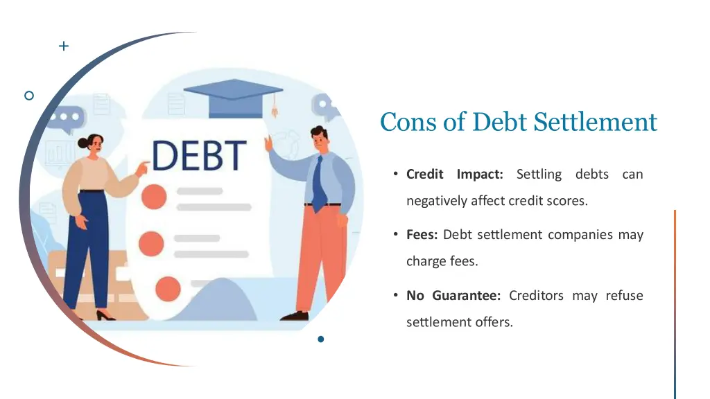 cons of debt settlement