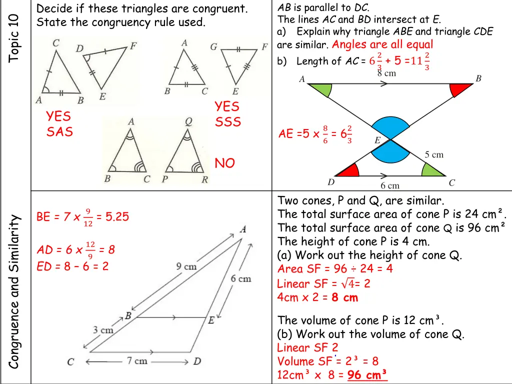 decide if these triangles are congruent state 1