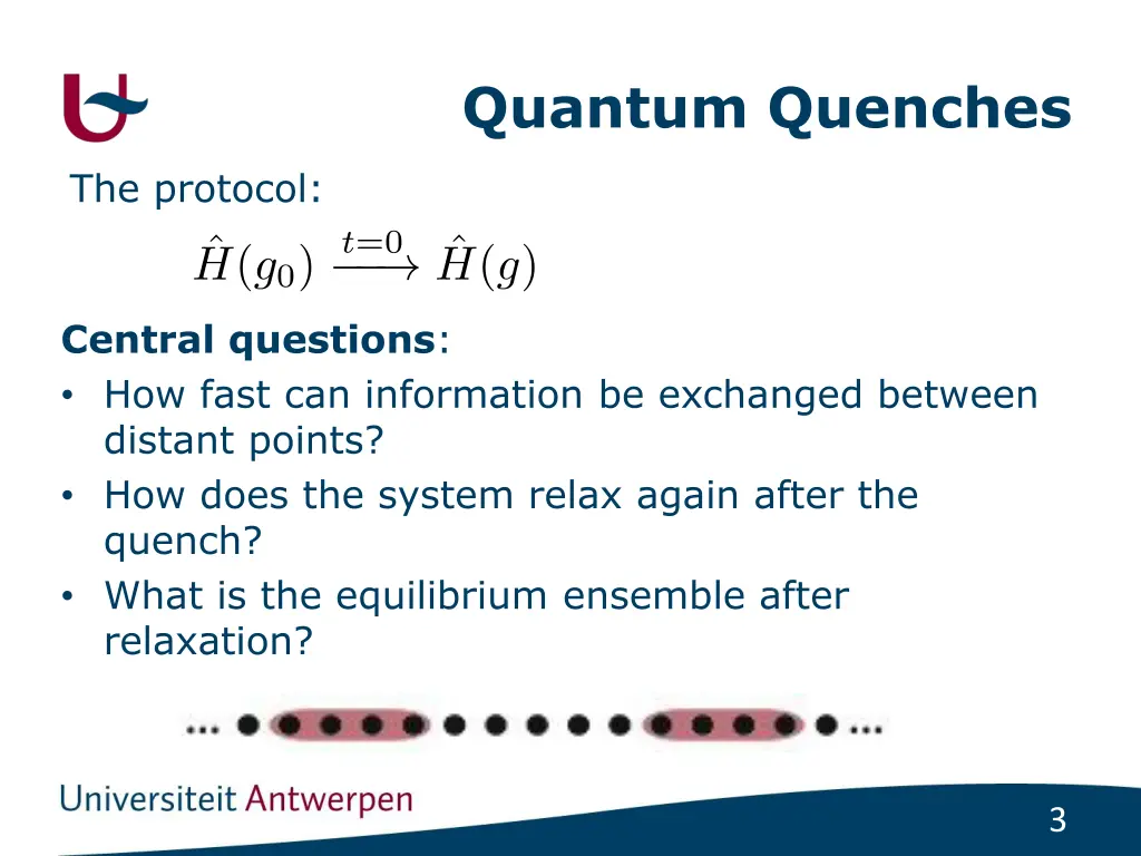 quantum quenches 1