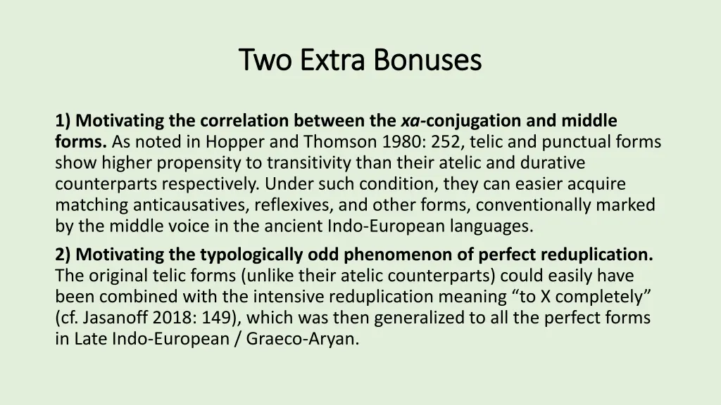 two extra bonuses two extra bonuses