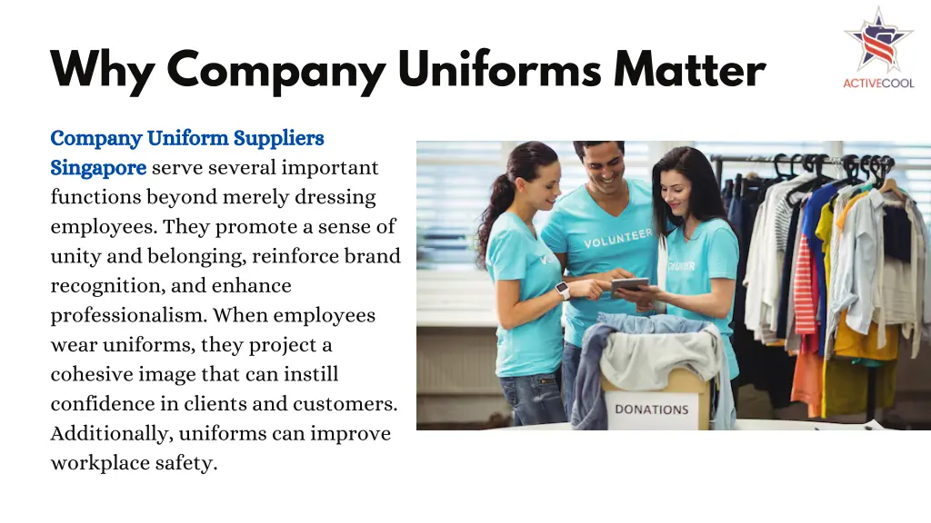 why company uniforms matter