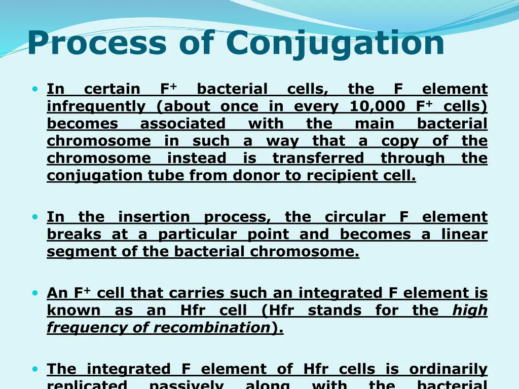 process of conjugation 1