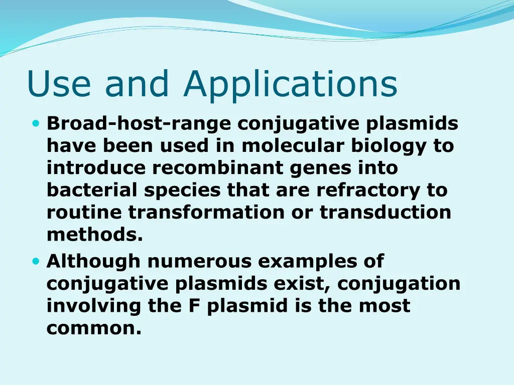 use and applications broad host range conjugative