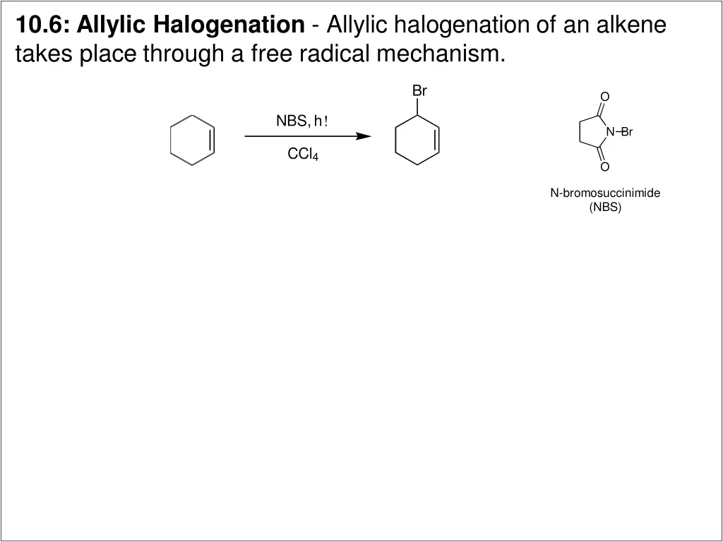 10 6 allylic halogenation allylic halogenation