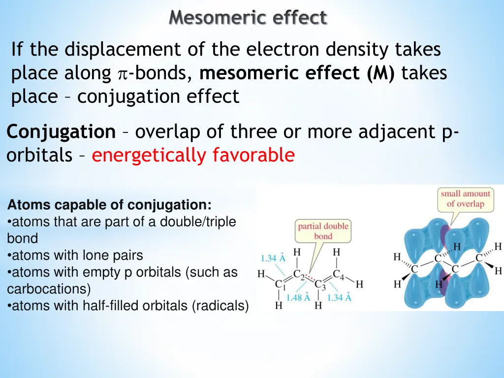 mesomeric effect