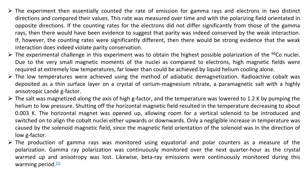 the experiment then essentially counted the rate