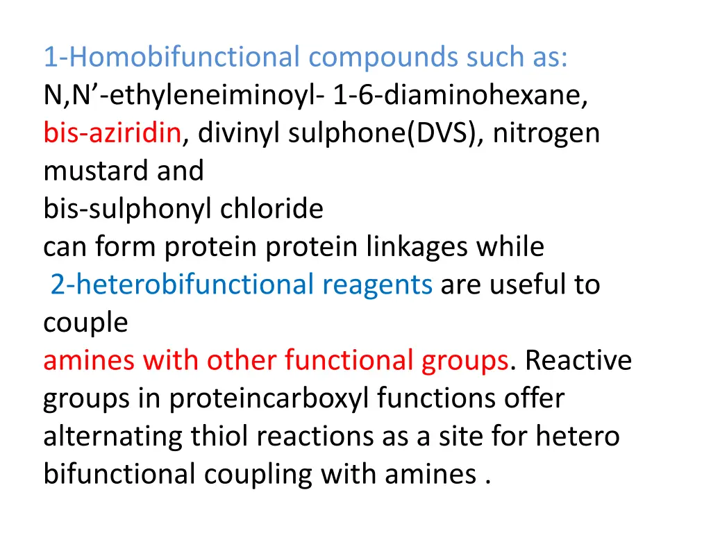 1 homobifunctional compounds such