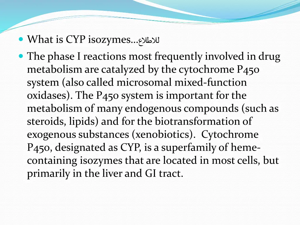 what is cyp isozymes the phase i reactions most