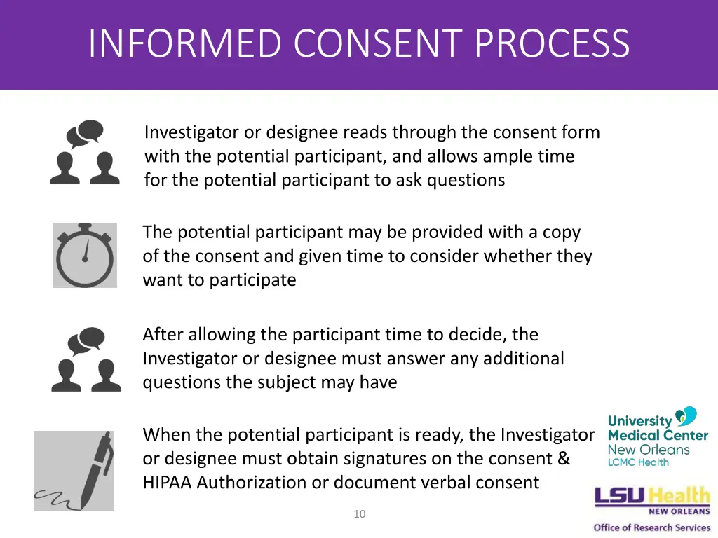 informed consent process