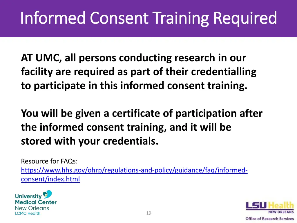 informed consent training required informed