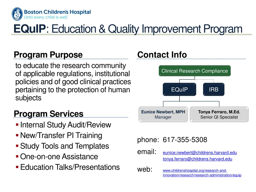 equip education quality improvement program