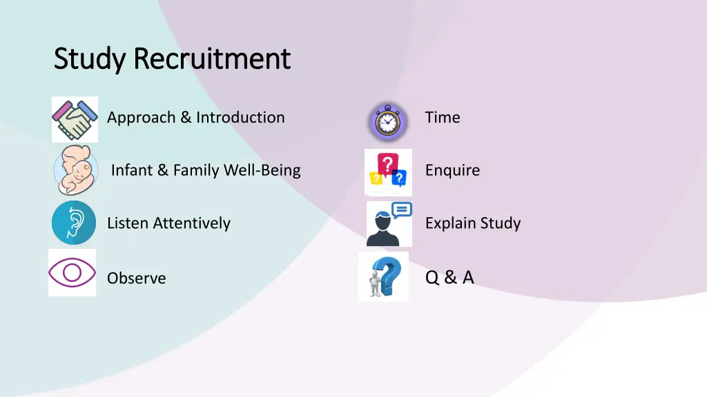 study recruitment study recruitment