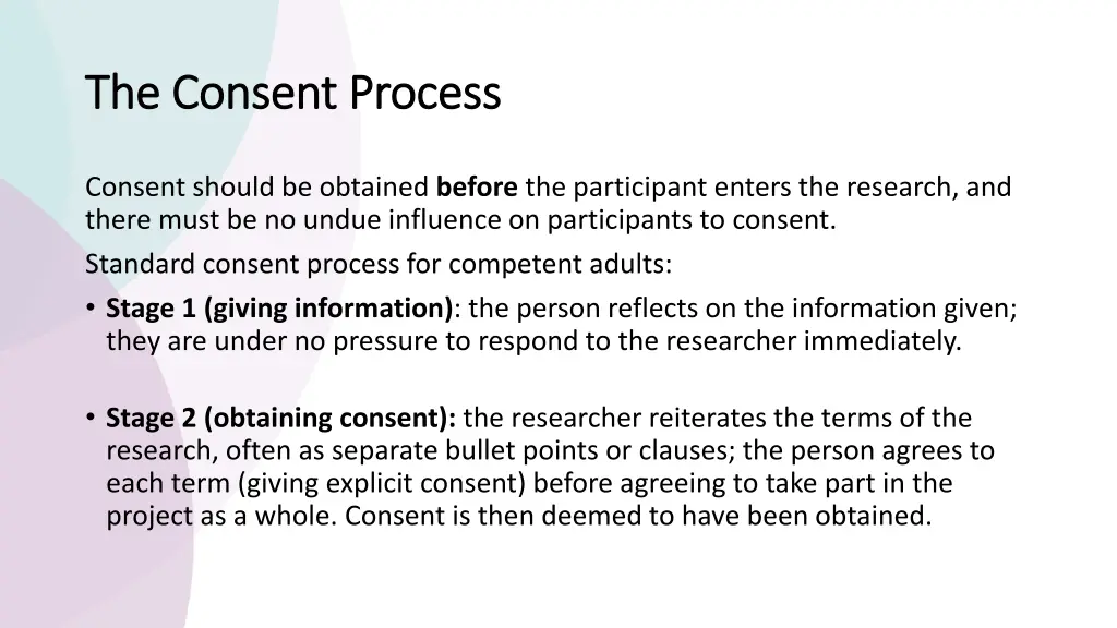 the consent process the consent process 1