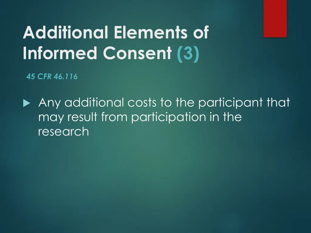 additional elements of informed consent 3