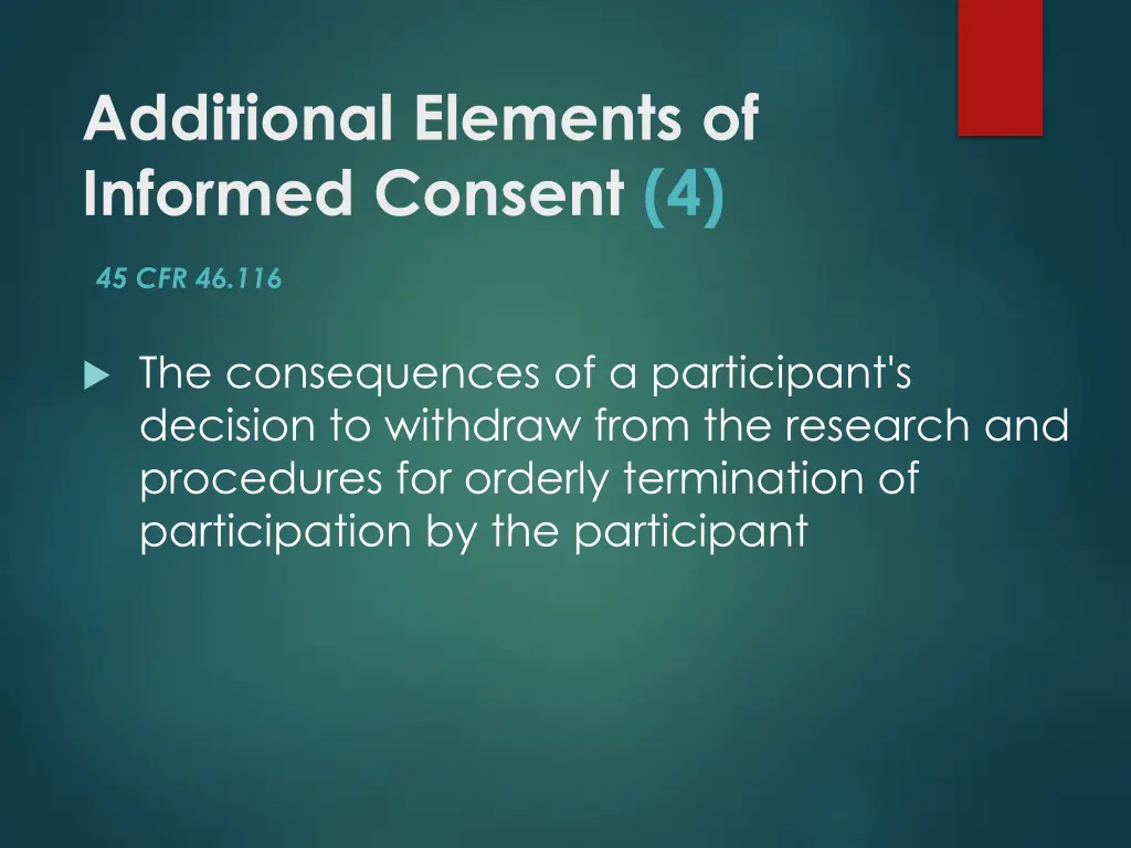 additional elements of informed consent 4