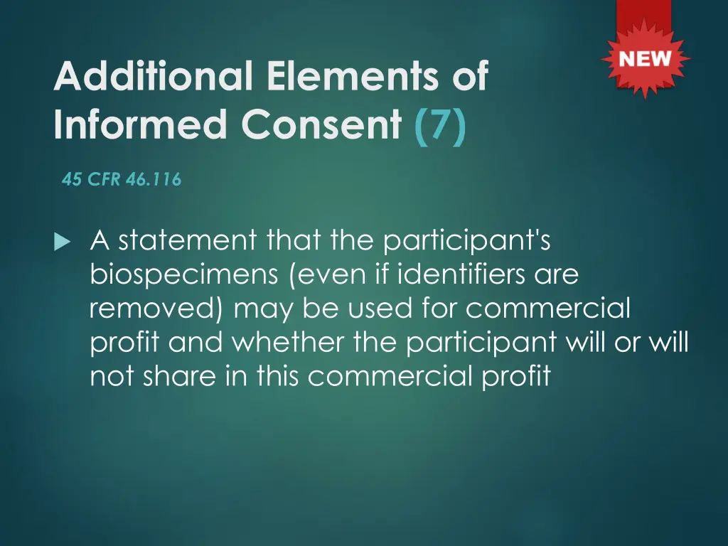 additional elements of informed consent 7