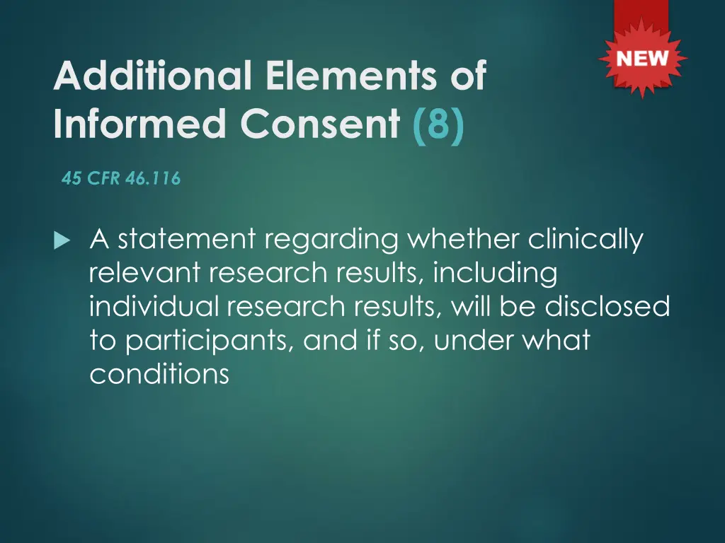 additional elements of informed consent 8