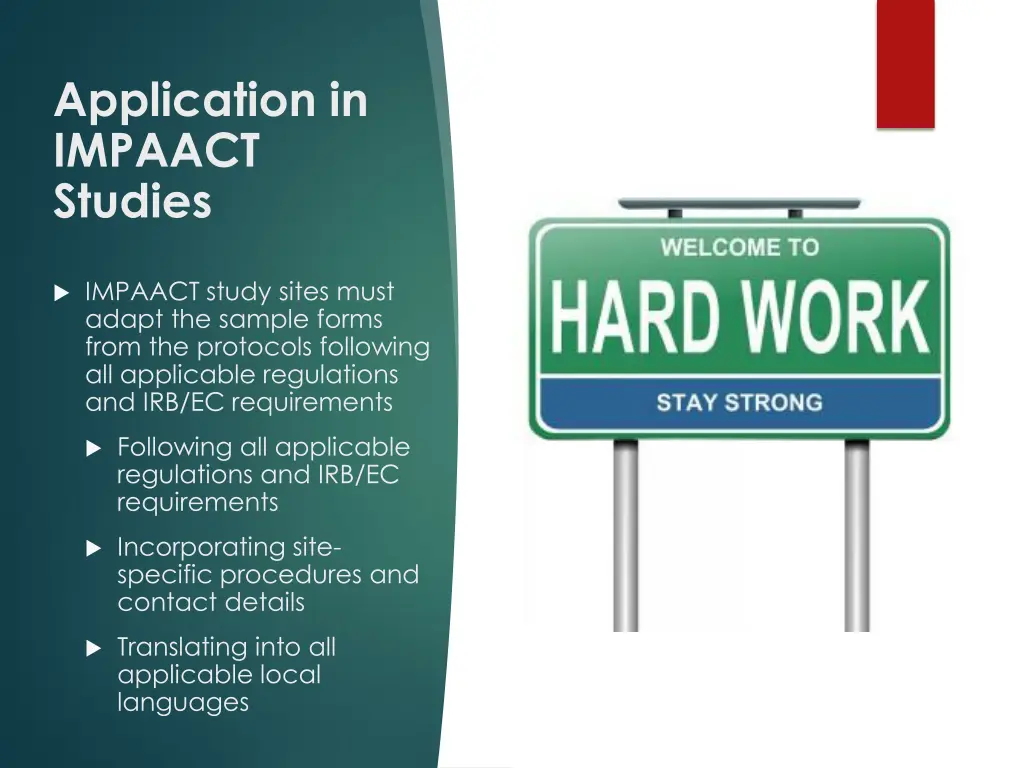 application in impaact studies 6