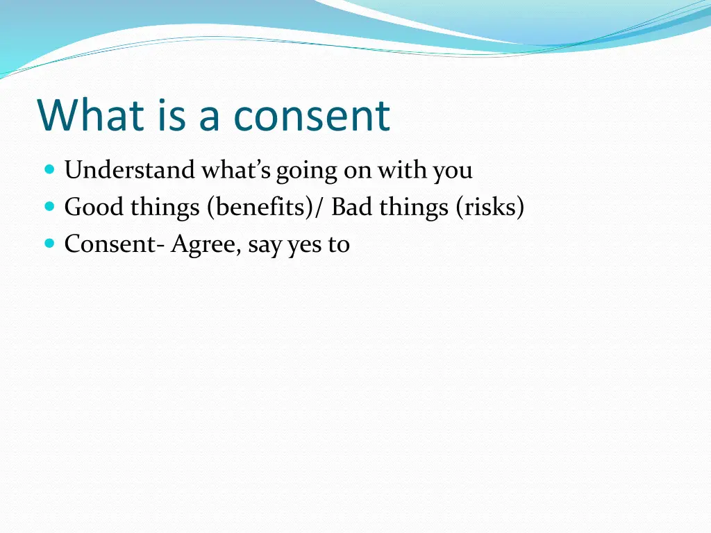 what is a consent