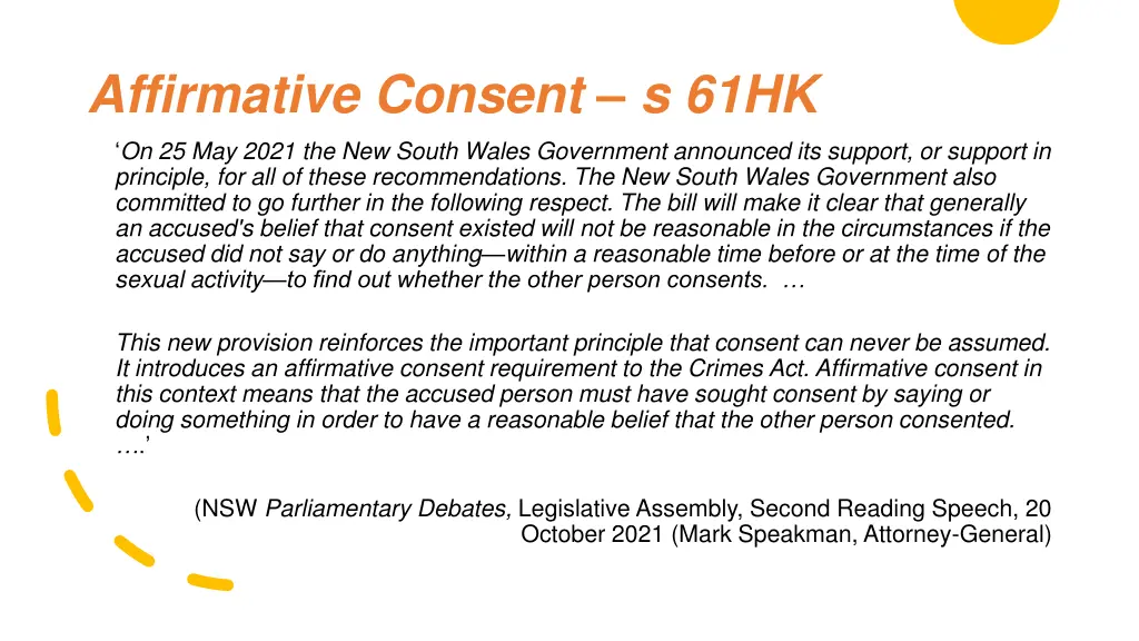 affirmative consent s 61hk