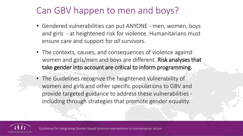 can gbv happen to men and boys