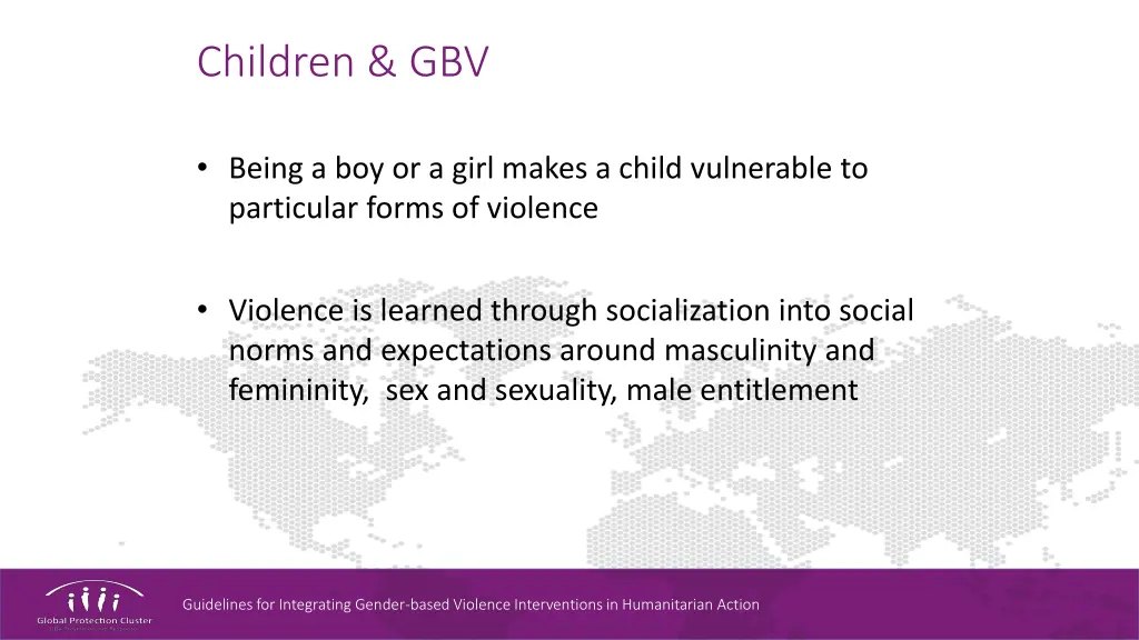 children gbv