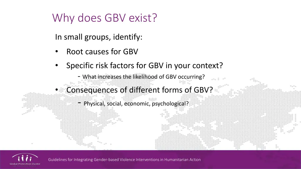 why does gbv exist