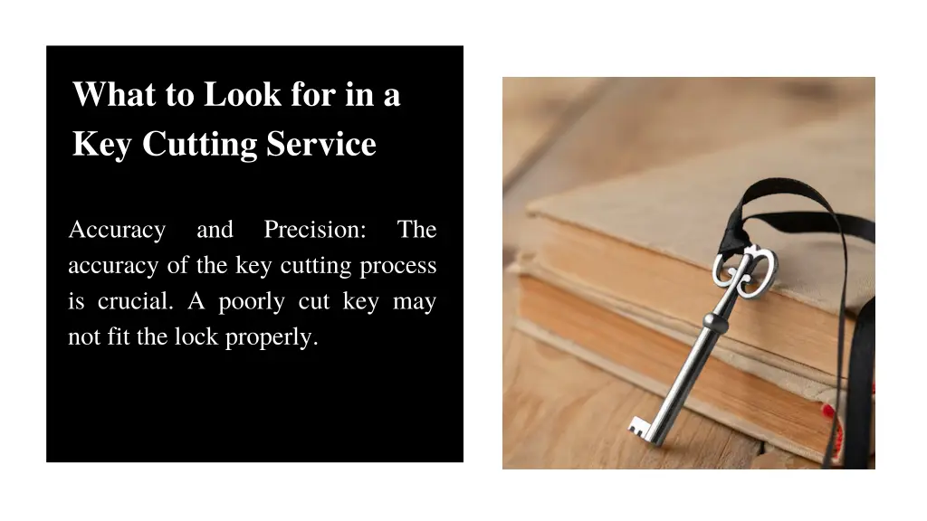 what to look for in a key cutting service