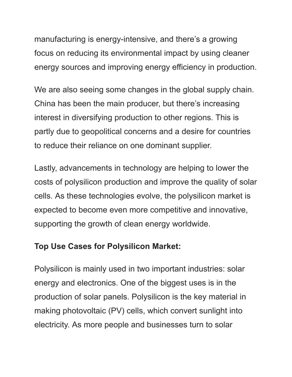 manufacturing is energy intensive and there