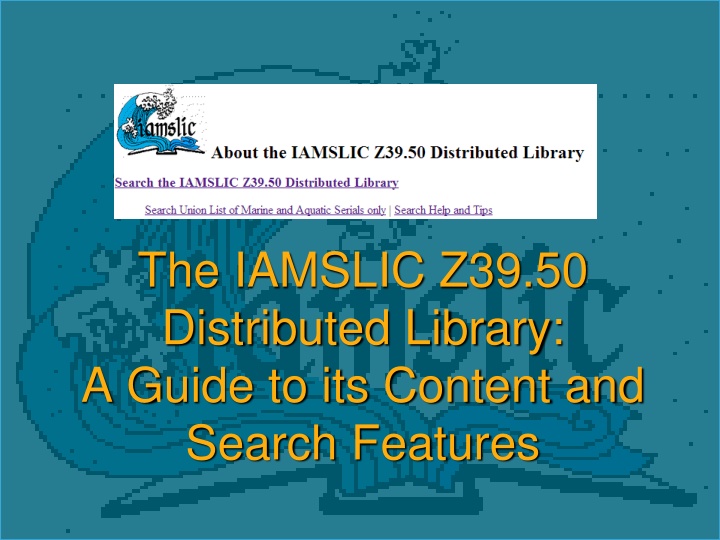 the iamslic z39 50 distributed library a guide