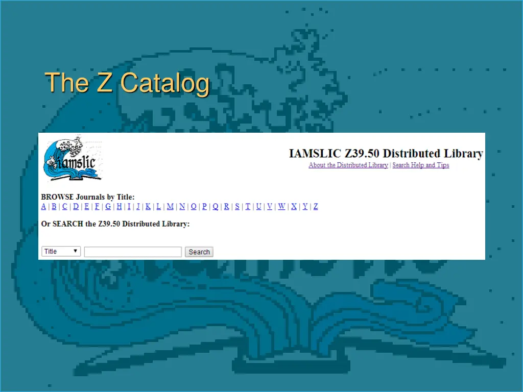 the z catalog