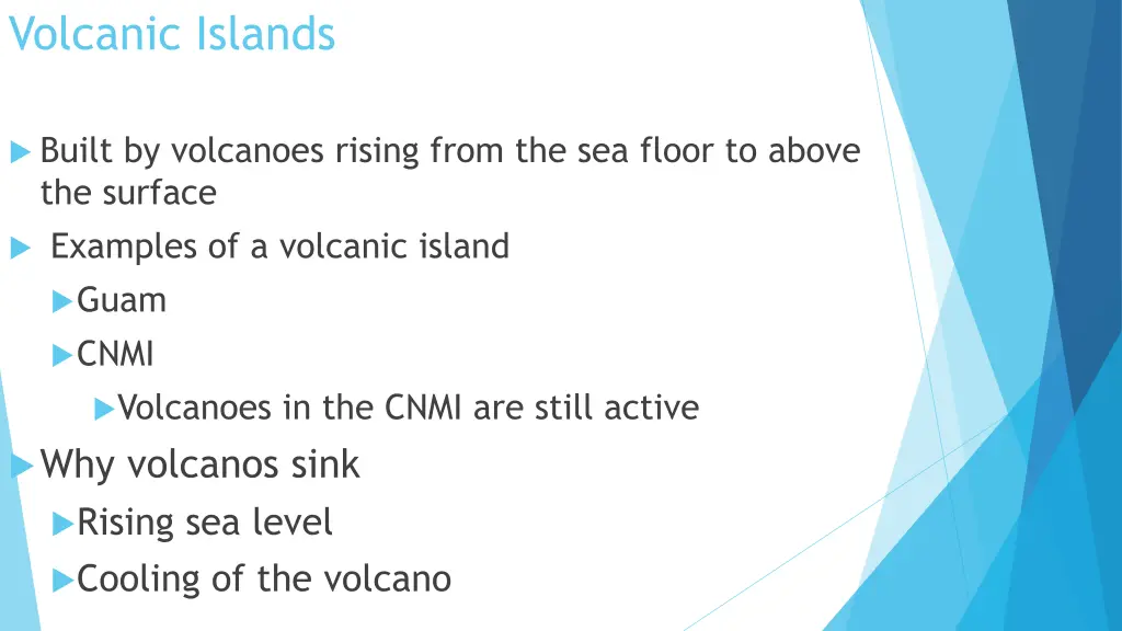 volcanic islands