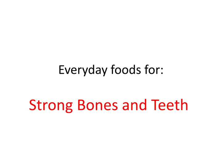 everyday foods for