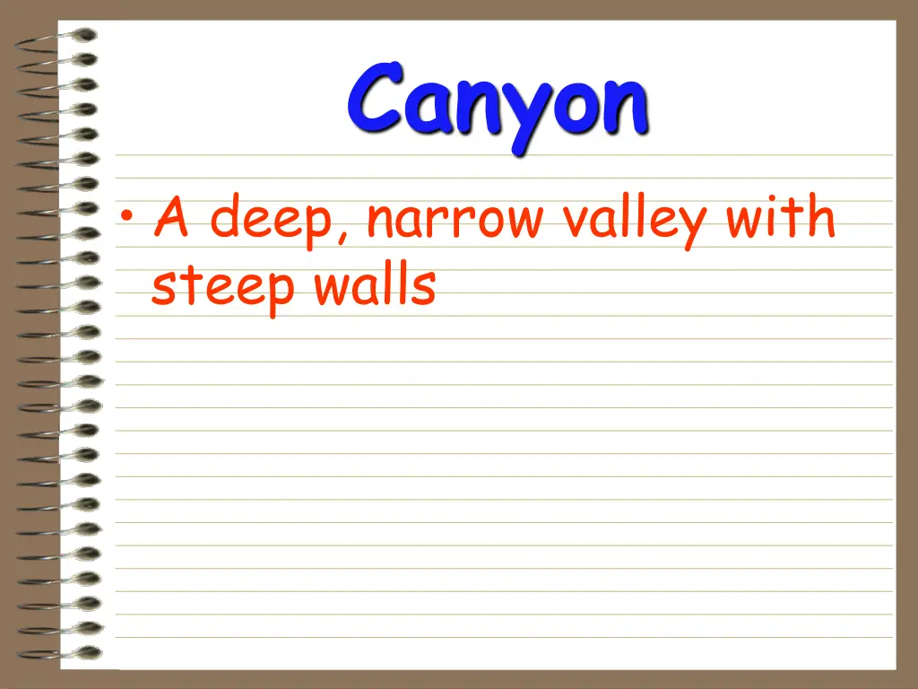 canyon