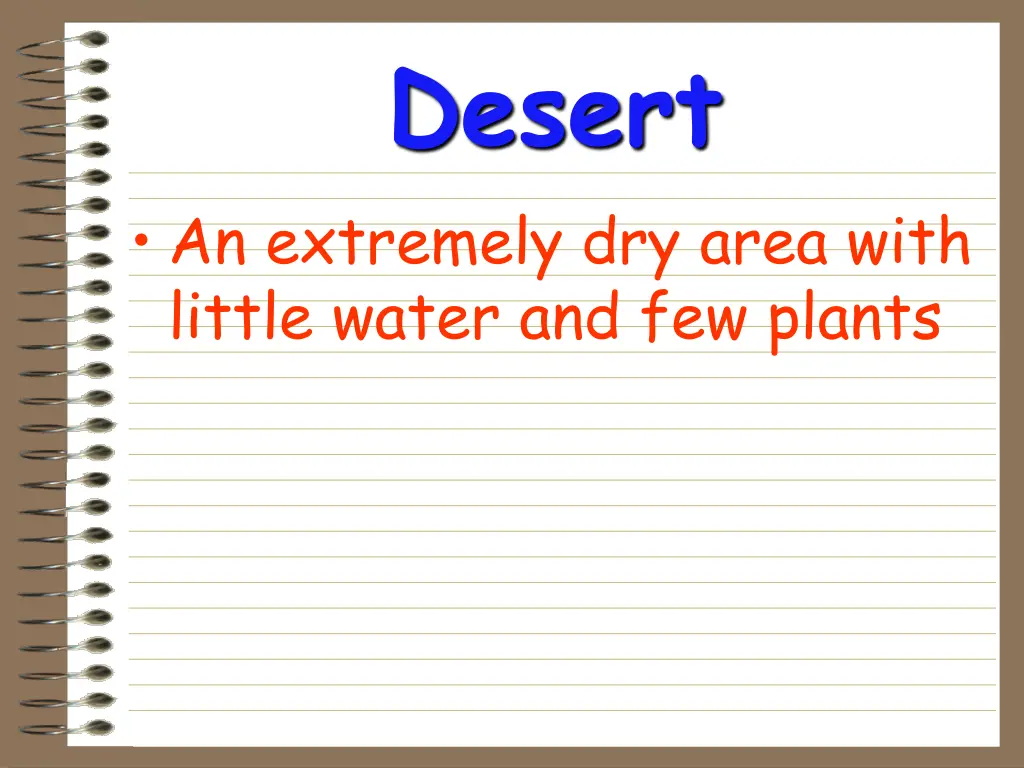 desert