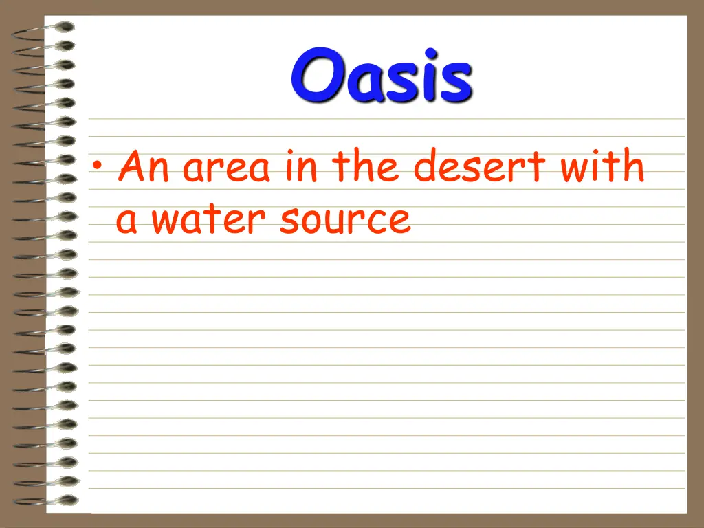 oasis