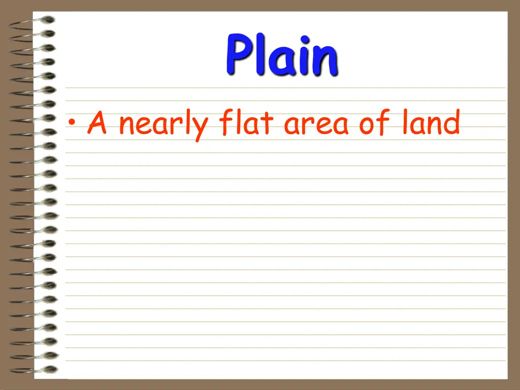 plain