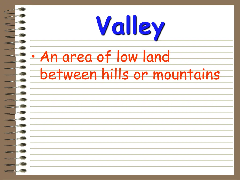 valley