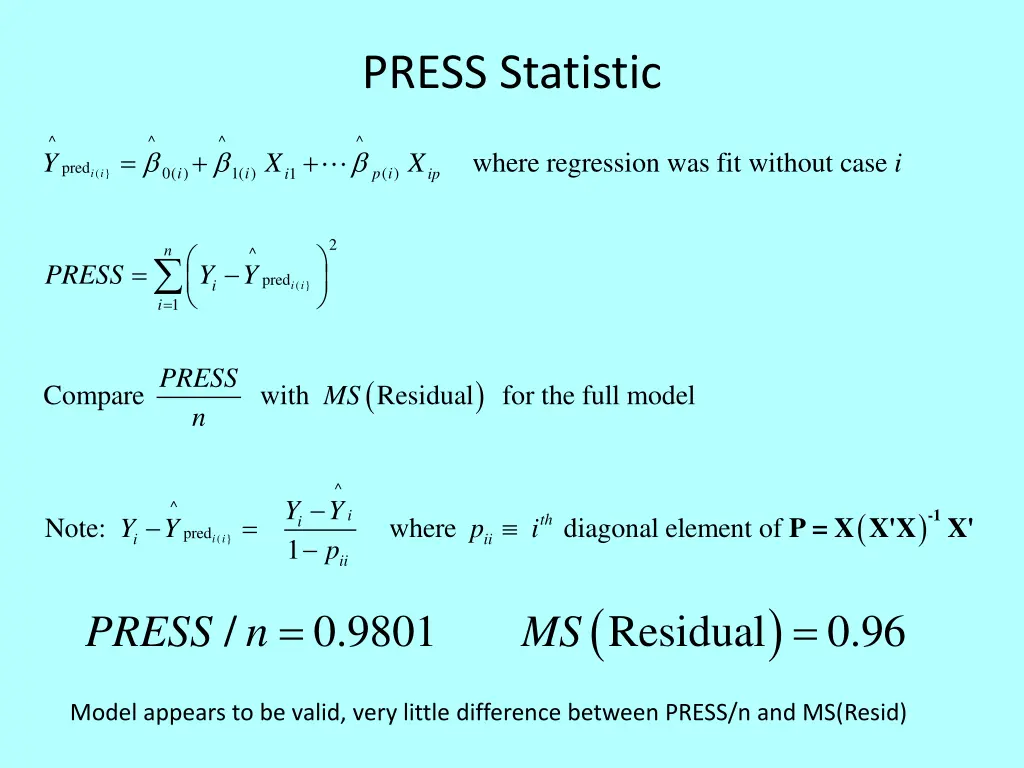 press statistic