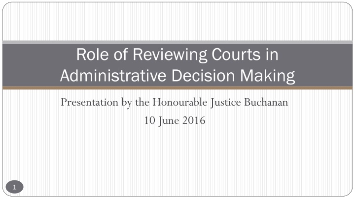 role of reviewing courts in administrative