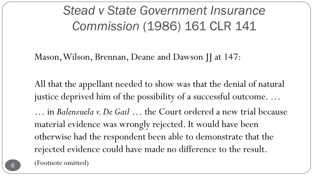 stead v state government insurance commission 2