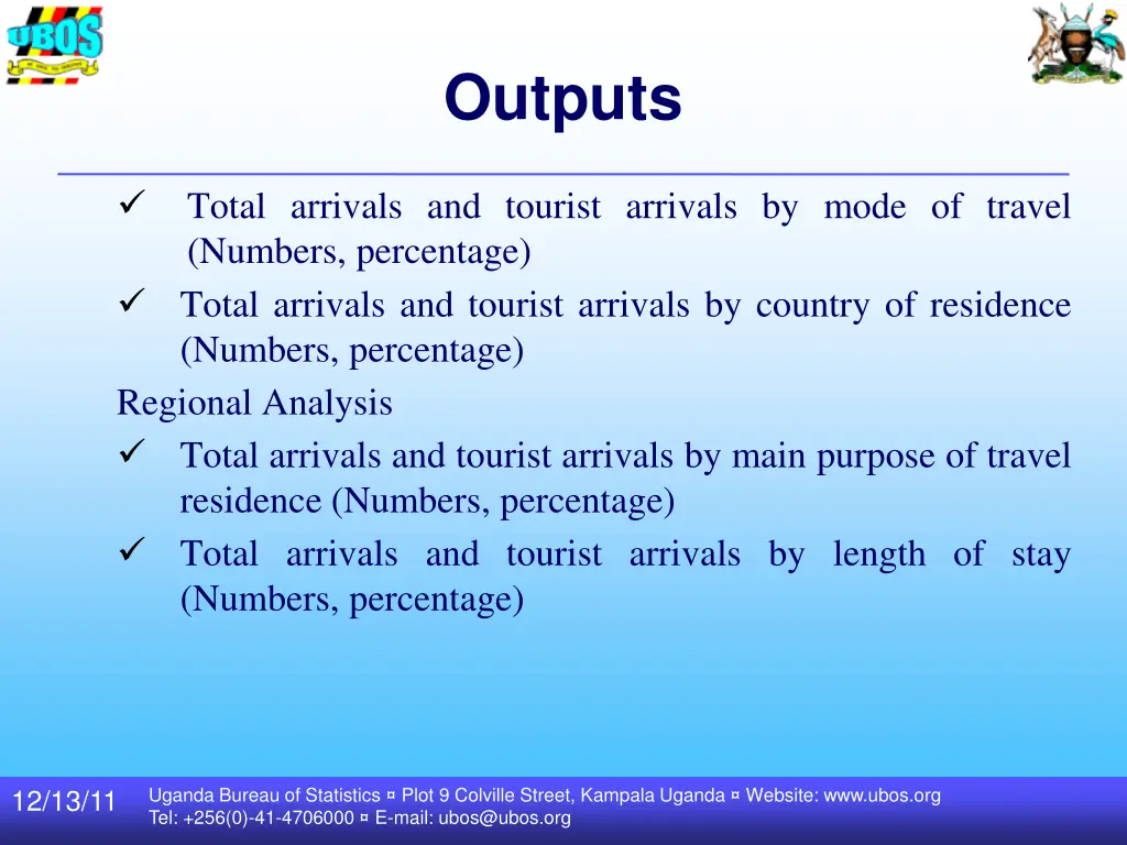 outputs