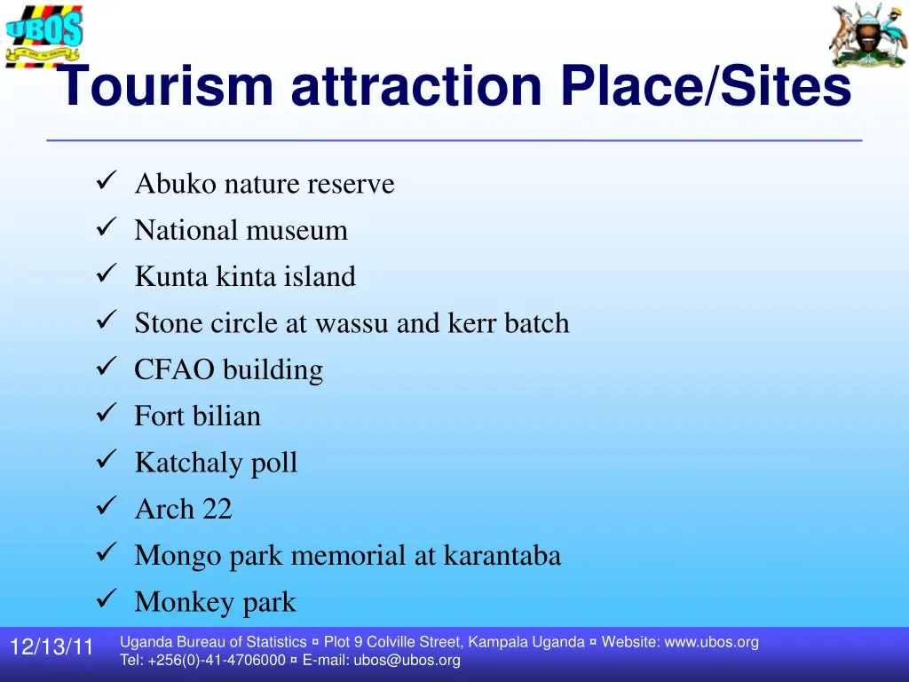 tourism attraction place sites