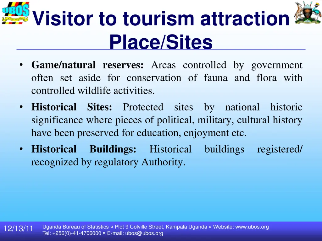 visitor to tourism attraction place sites game
