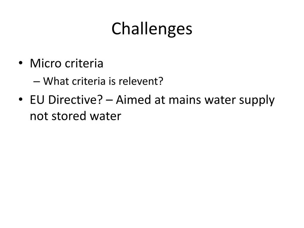 challenges